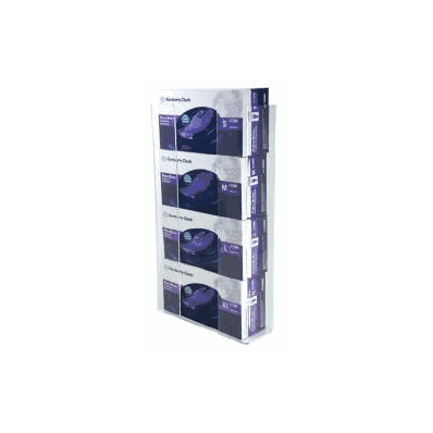 Glove Box Holder Horizontal Mount 4-box Clear