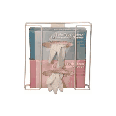 Glove Box Holder Horizontal Mount 2-box White