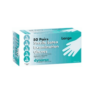 Glove, Exam, Latex, Sterile, One Size - Medli