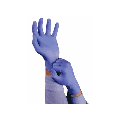 Glove, Exam, Nit, Lt Pow, 5 Mil, 9.5", Blue,