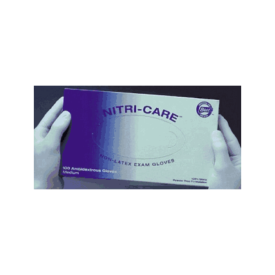 Glove Exam Nitricare Medium L / F - Medline