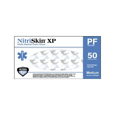 Glove, Exam, Powder-Free, Nitrile, Chemo, 12"
