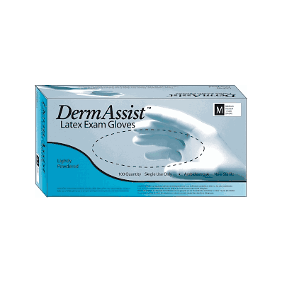 Glove, Latex, Large, Dermassist - Medline