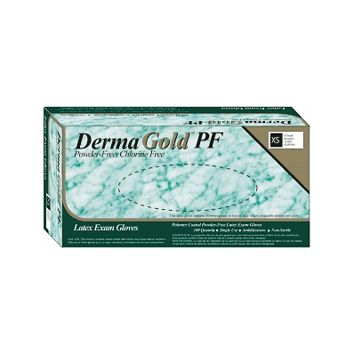 Glove, Latex, P / F, Large, Dermagold - Medli
