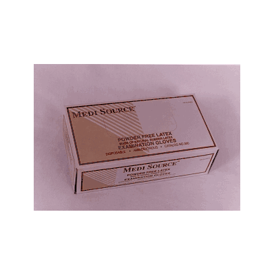 Glove, Medi-source Med Exm Latex Powder-Free