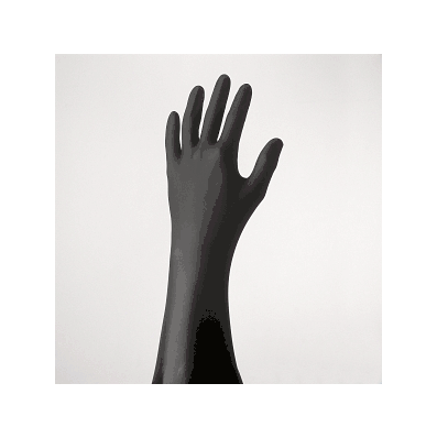 Glove, N-dex, Black, Powder-Free, 9 1/2", 4-m