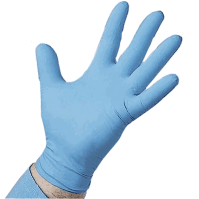 Glove, Nitrile, 9", 8ml, Blue Powder Free, Sm
