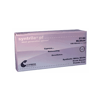 Glove Syntrile Powder-Freenitrile Whi Med - M
