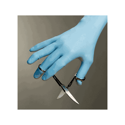 Gloves, Nitrile, Powder-free, Txt, Blue, Xl -