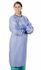 Blockade Backless Cover Gown, <b>size: SMALL</b>, 99% Polyester / 1% Carbon, Tie Neck and Open Back, Knit Cuffs, Reusable, color CEIL BLUE, sold as each by Medline 6636BLCS<br><br><font color="red"><b>BACK TO THE PRODUCT TABLE, <a href="https://www.aaawholesalecompany.com/medline-or-surgery-surgical-gowns-reusable-surgical-gowns-blockade-backless-cover-gowns.html">CLICK HERE</a></b></font>