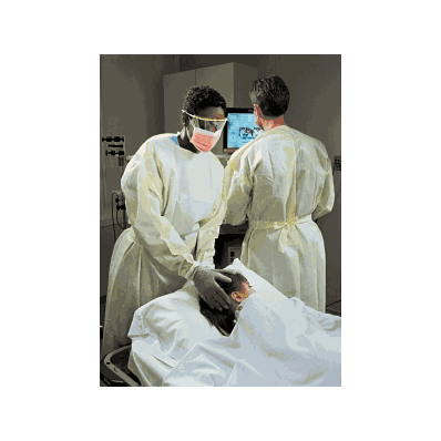 Gown, Cover, 3 Layer, Full Back, Yel, Xl - Me