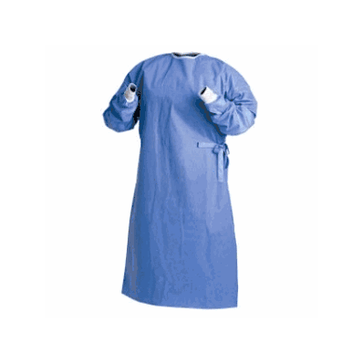 Gown, Fabric-reinforced, Sterile-back, - Medl