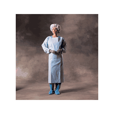 Gown, Impervious, Open Back, Blue, Univ, - Me