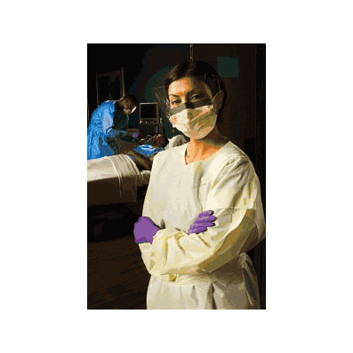 Gown, Isolation, Full Back, Blue, Lg, Disp -