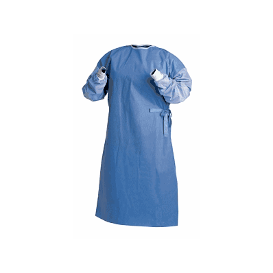 Gown, Lg, Strl Back, Breathable, Imperv Slvs