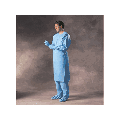 Gown, Surg, Impervious, Open Back, Blue, Univ