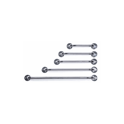 Grab Bar 18 Inch L Chrome Chrome Plated Steel