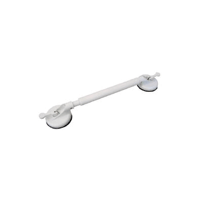 Grab Bar Medium, 4.5 Inch Cup White Stainless