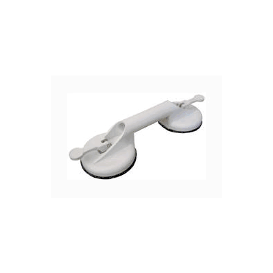 Grab Bar Small, 4.5 Inch Cup White Stainless