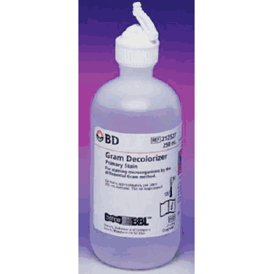 Gram Stain Decolorizer, 4 x 250 mL Microbiology
