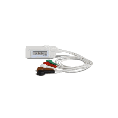 H3+ Digital Holter Recorder, Contents: (1) 5-Lead Patient Cable, (1) Soft Carrying Case, (10) Electrodes, User Manual, sold as Each by Welch Allyn BURH3PR