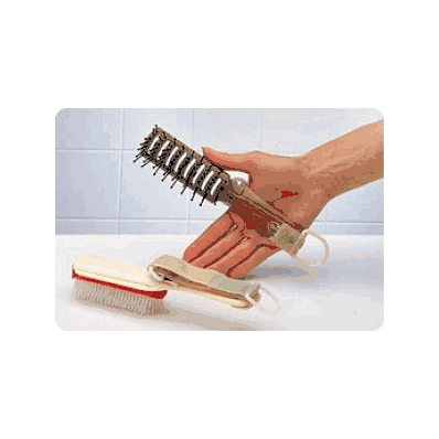 Hair Brush With Velcro Handle - Medline