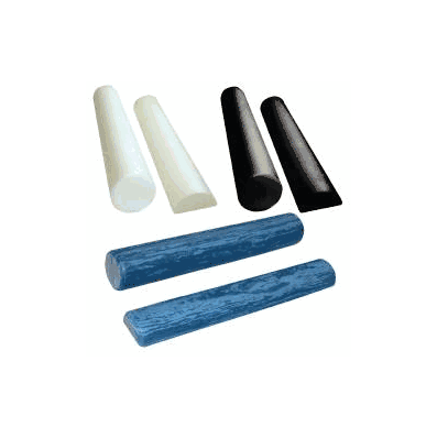 Half-round Foam Roller Cando 6 X 36 Inch Whi
