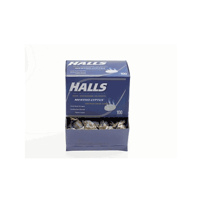 Halls Menthol Cough Drp 100ct 36/Cs - Medline