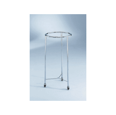 Hamper, 18"Diameter, Chrome, No Lid - Medline