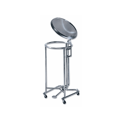 Hamper, 18", Round Lid, Foot Pedal - Medline