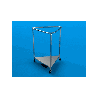 Hamper, Linen, Stainless Steel, 25"D - Medlin