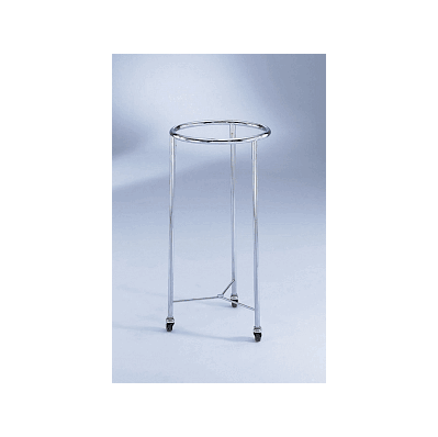 Hamper, Round, 25" D, Chrome - Medline