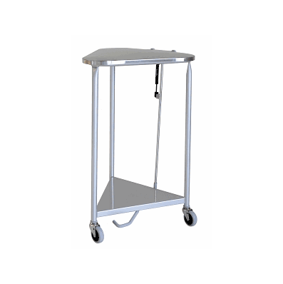 Hamper, Triang, Chrome, 25", Ss Lid - Medline