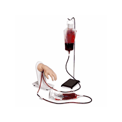 Hand, Advanced Iv, White, W/Blood, Syringes -