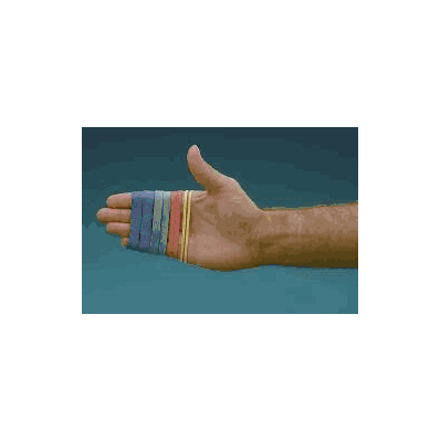 Hand Exercise Rubber Bands 3-1/2 Inch, Red, L