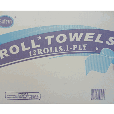Roll Towel White 600