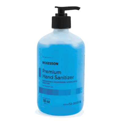 Hand Sanitizer, 18 oz. Gel Pump Bottle, Summer Rain Scent, EA