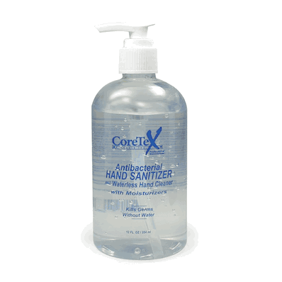 Hand Sanitizer Gel 60% Alcohol, 12oz Clear Gel Bottle with Pump, 12/cs