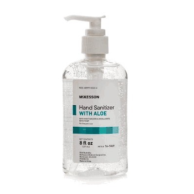 Hand Sanitizer with Aloe, 8 oz. Gel Pump Bottle, 62% Strength