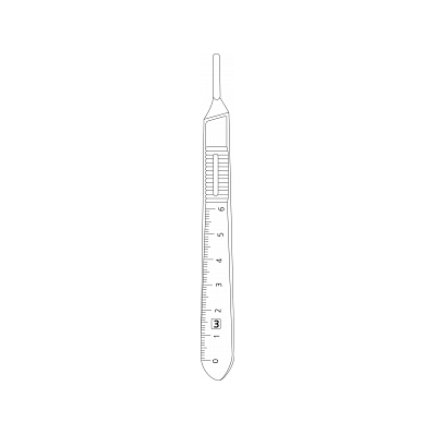Handle, Size 3, For B-p Blade, Sizes 10-15