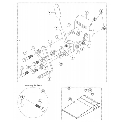 Hardware Kit - Hardware, F/WheElchair - Inva