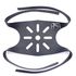 Harness, Head, Adult, 4 Strap, Vent Holes, Reinforced Eyelets, 28" Long, Black Conductive Neoprene, sold as Each by Anesthesia LF-143-A