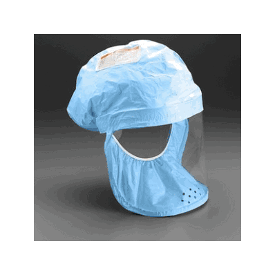 Head Cover, Tychem, Blue, Large, 3/Cs - Medli