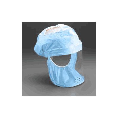 Headcover, Poly Tyvek W/Elas Chn Strp Blu Lg