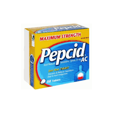 Heartburn Relief Pepcid Ac 50 Per Box Table