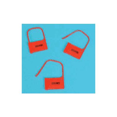 Heavy-Duty Extra-Large Padlock Seal, RED, UnNumbered
