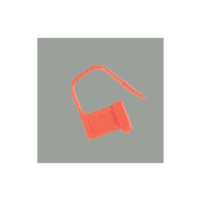 Heavy-Duty Padlock Seal, RED, 7/8" X 1-3/8", UnNumbered
