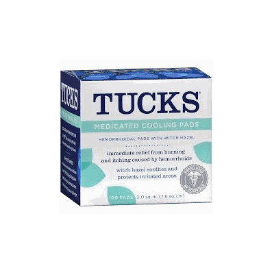 Hemorrhoid Relief Tucks Pad 100 Per Box by Blistex