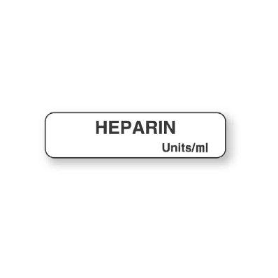 Heparin Label By United Ad Label Co - Label,