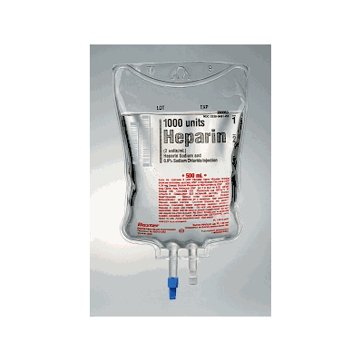 Heparin Sodium Solutions, 500 mL, 9% Sodium Chloride